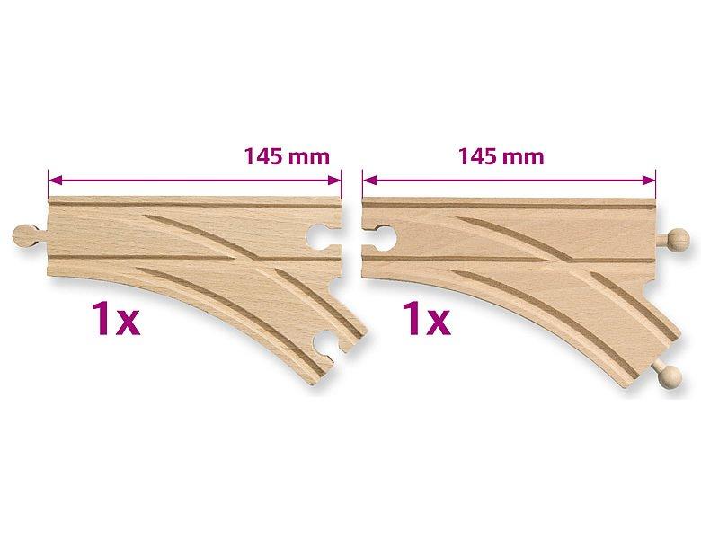 Simba  Bahn Weichen 2-tlg. 