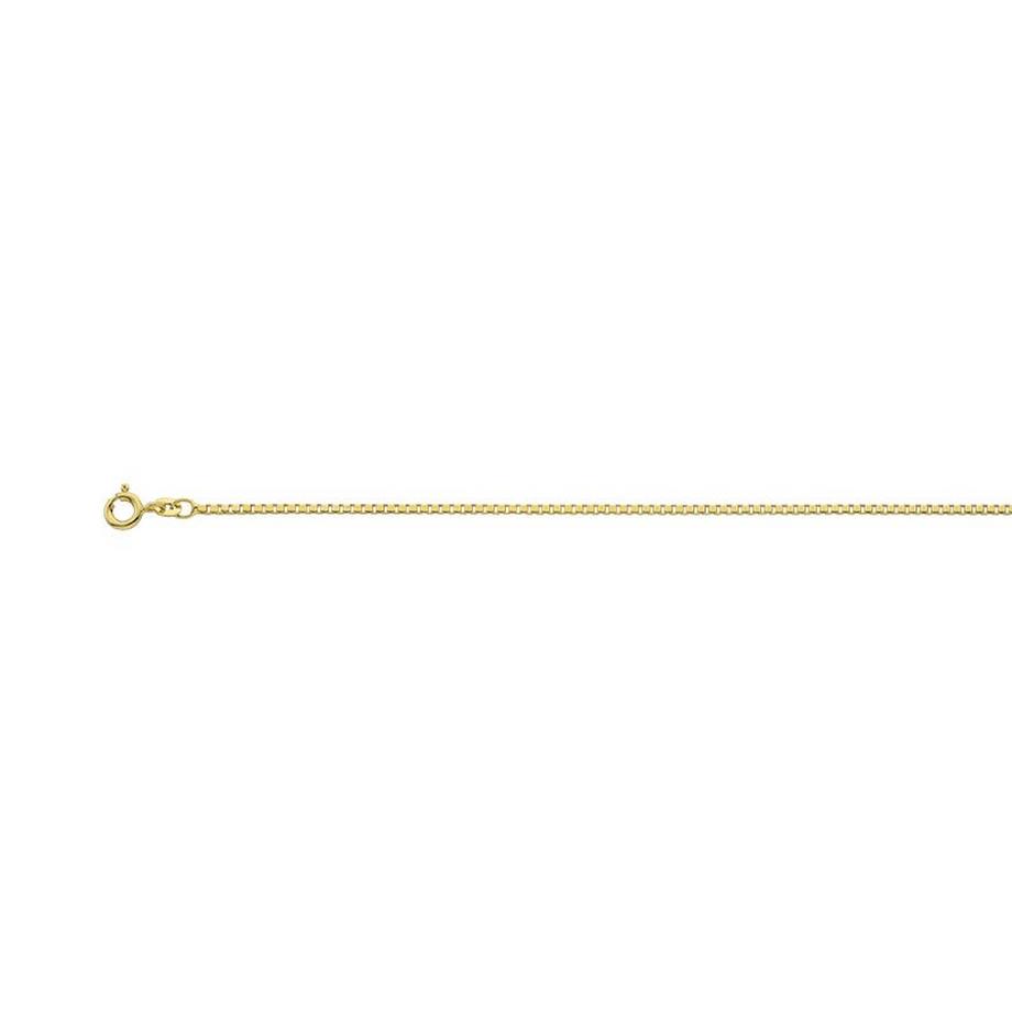 MUAU Schmuck  Collier Venezianer Gelbgold 585, 1.4mm, 60cm 