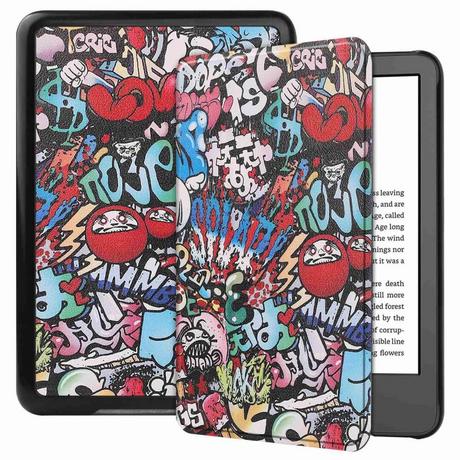 Cover-Discount  Kindle 2022 (6.0 / 11.gen.) - Schutzhülle Etui Comics 