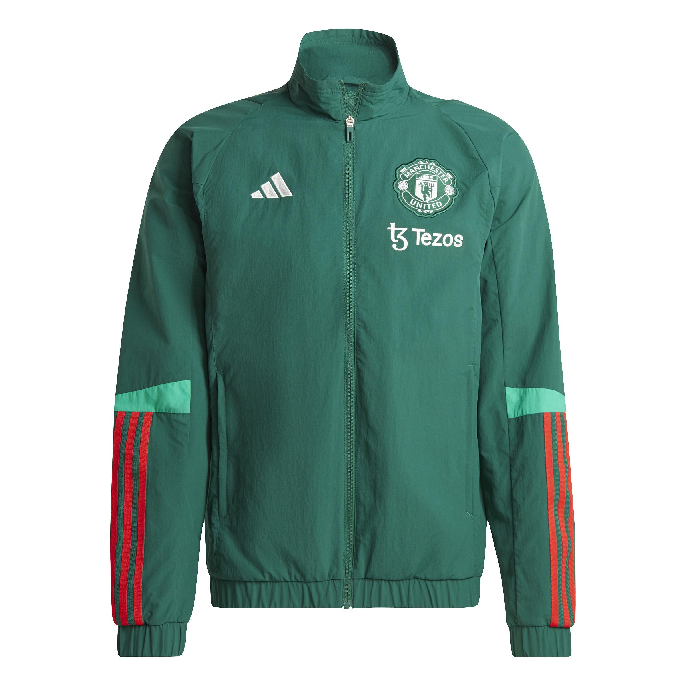 Image of adidas Prematch Joggingjacke Manchester United 2023/24 Unisex XL
