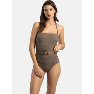 Admas Fresh Leaves Maillot de Bain Une Pièce Bustier Préformé  