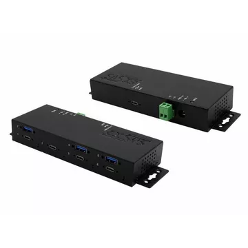 EX-1237HMVS Schnittstellen-Hub USB 3.2 Gen 1 (3.1 Gen 1) Type-C 5000 Mbits Schwarz