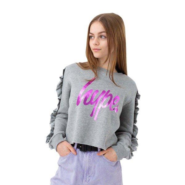 Image of Ruffle Princess Kurzes Top Mädchen Grau 170