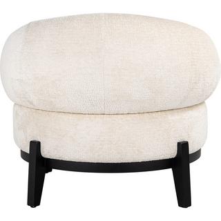 mutoni Fauteuil Montana chenille blanche  