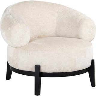 mutoni Fauteuil Montana chenille blanche  