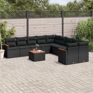 VidaXL set divano da giardino Polirattan  