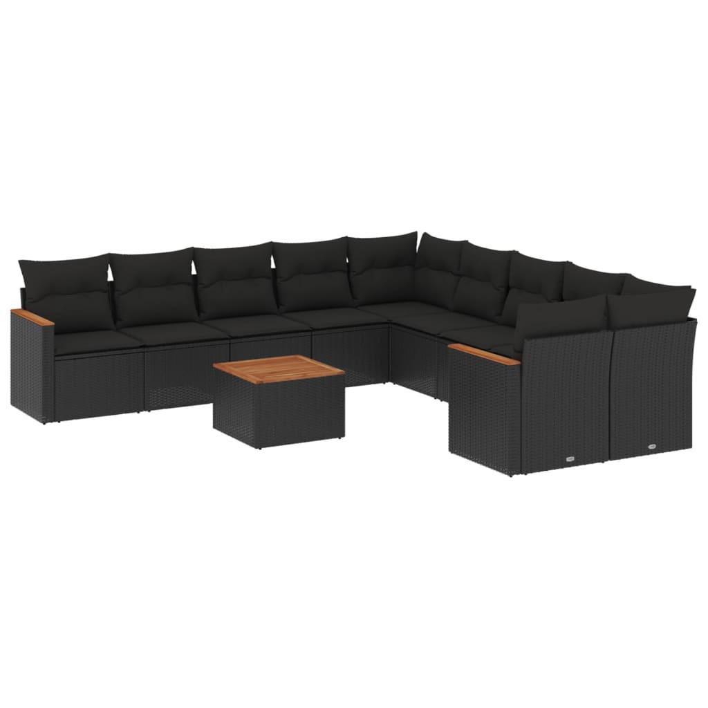 VidaXL set divano da giardino Polirattan  