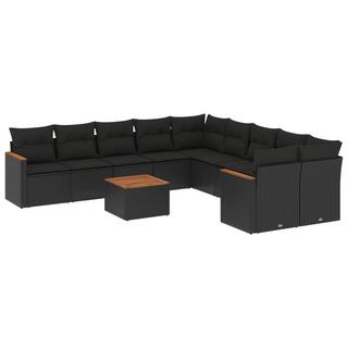 VidaXL set divano da giardino Polirattan  