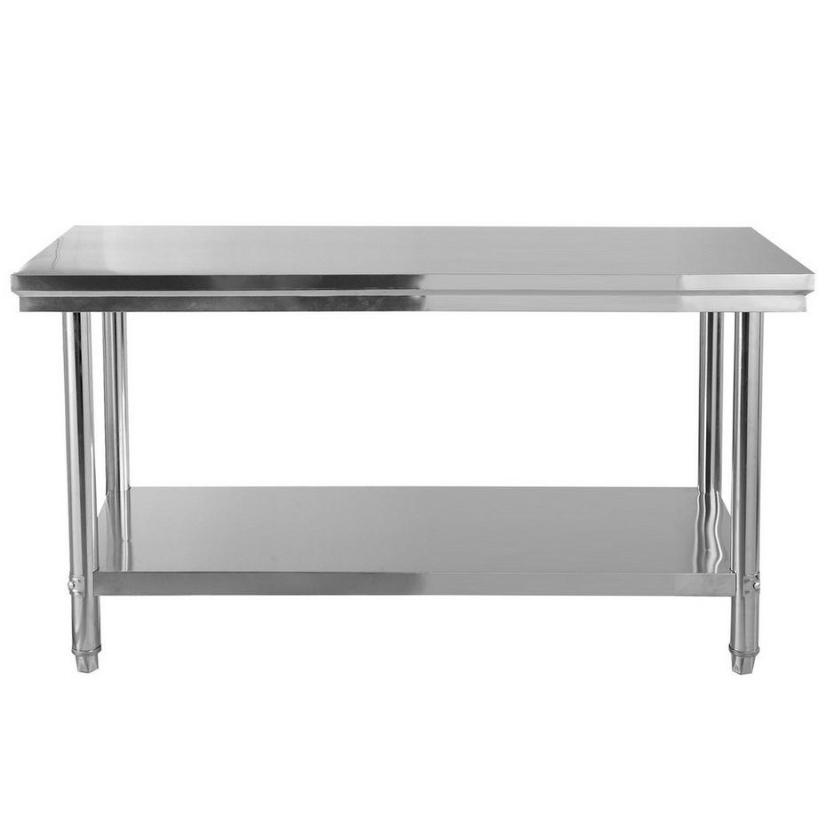 Northio Table de cuisine en inox table de travail table gastro table en inox  