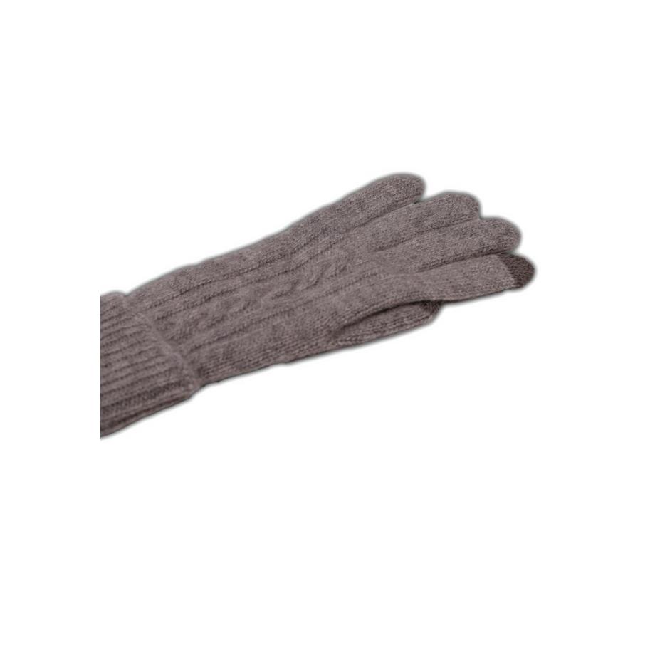 CASH-MERE.CH Kaschmir Zopfmuster Handschuhe  