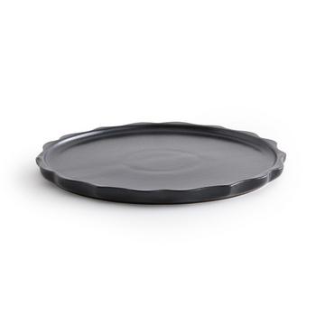 Lot de 4 assiettes plates en grès émaillé