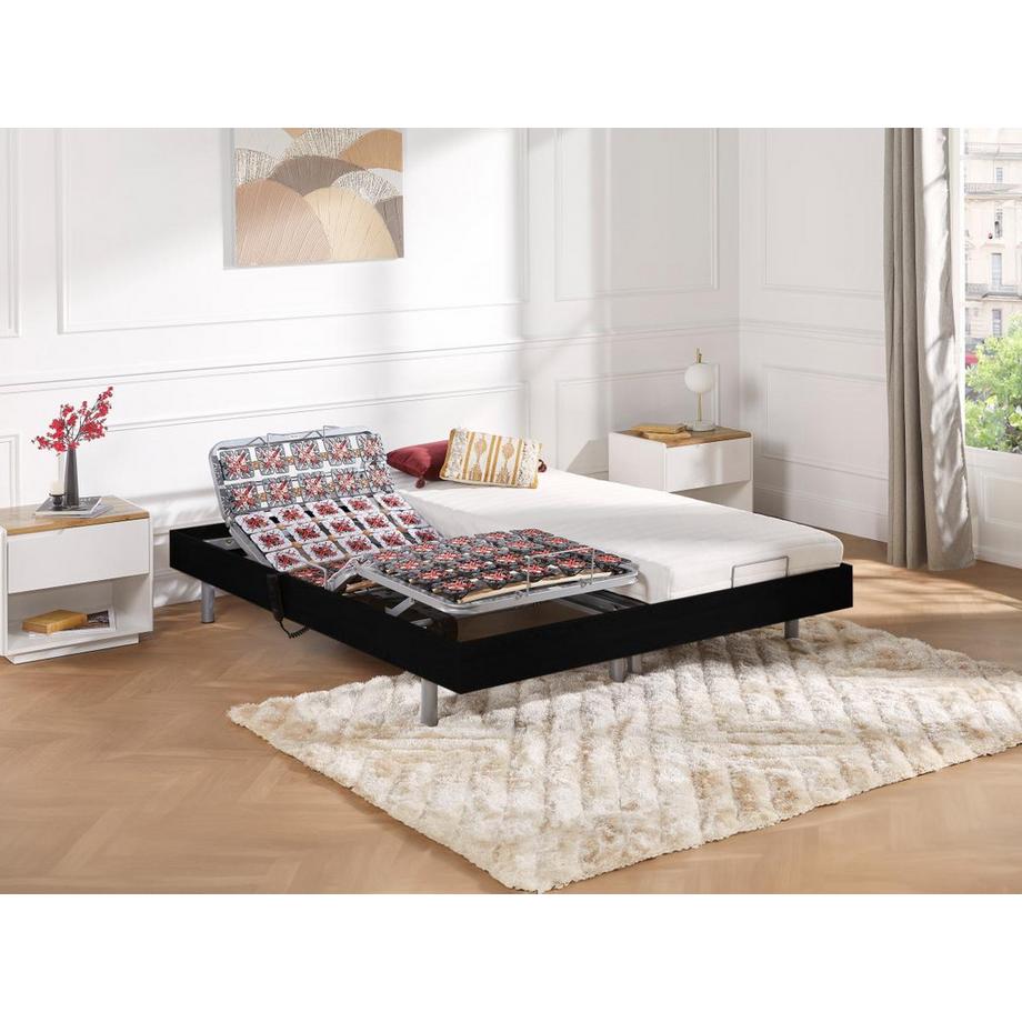 DREAMEA Lit électrique relaxation tout plots matelas latex CASSIOPEE III de DREAMEA moteurs OKIN 2  