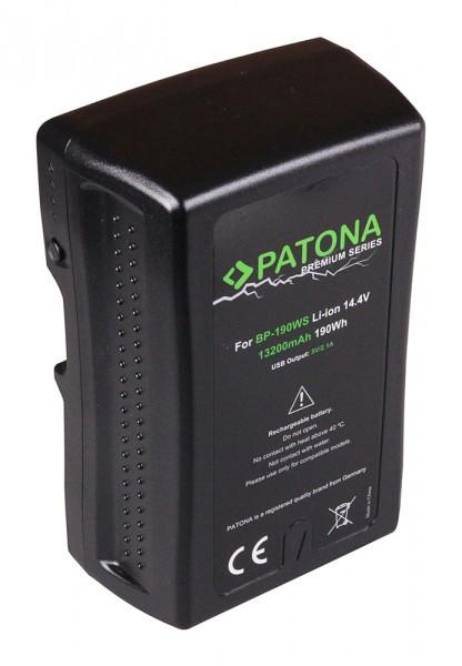 Patona  PATONA V-Mount Akku wie BP-190WS, 13200mAh, 14.4V 