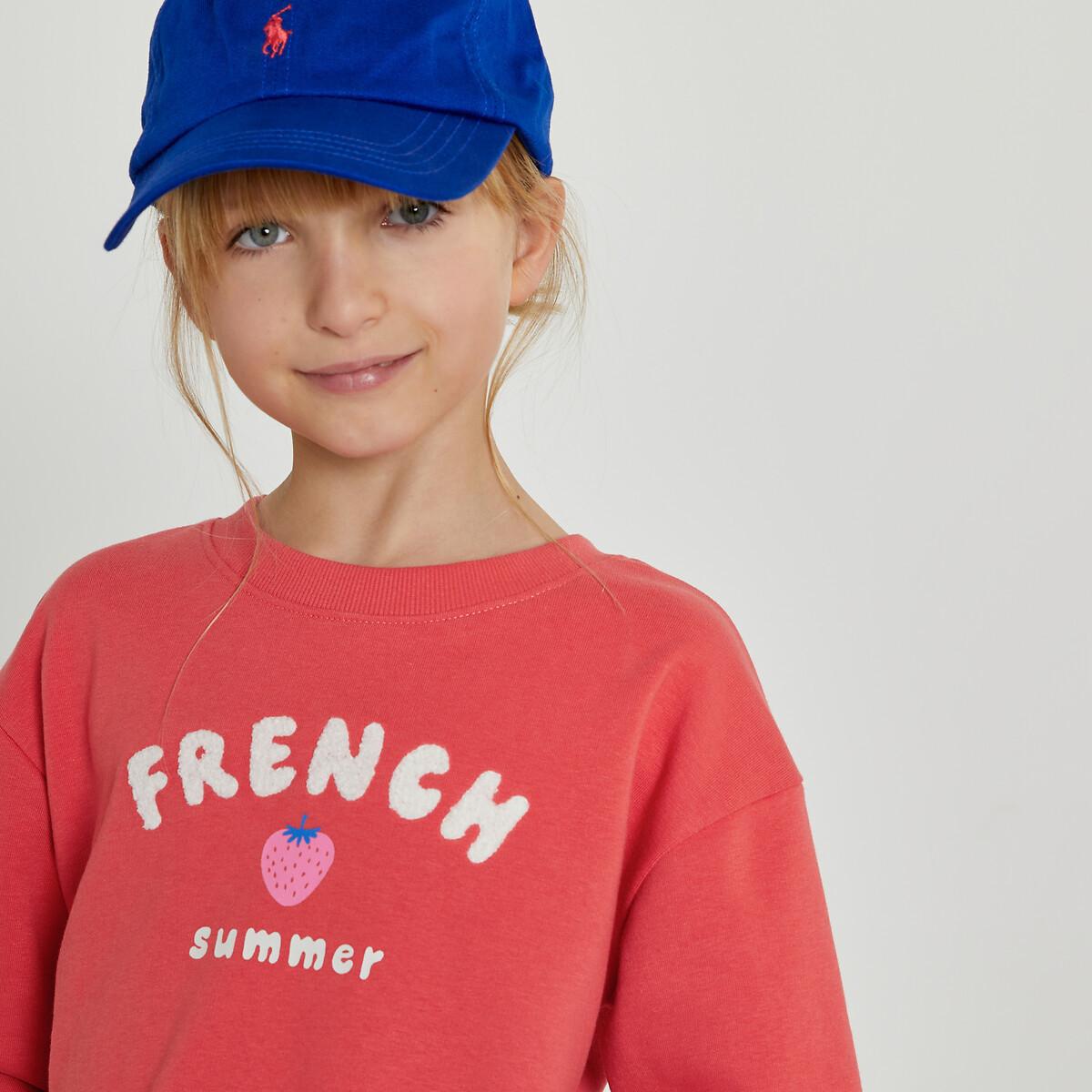Image of Sweatshirt Mit Rundhals Und Messageprint Mädchen Rot 12A