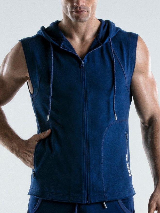 Image of Ärmellose Kapuzenjacke Force Herren Königsblau L