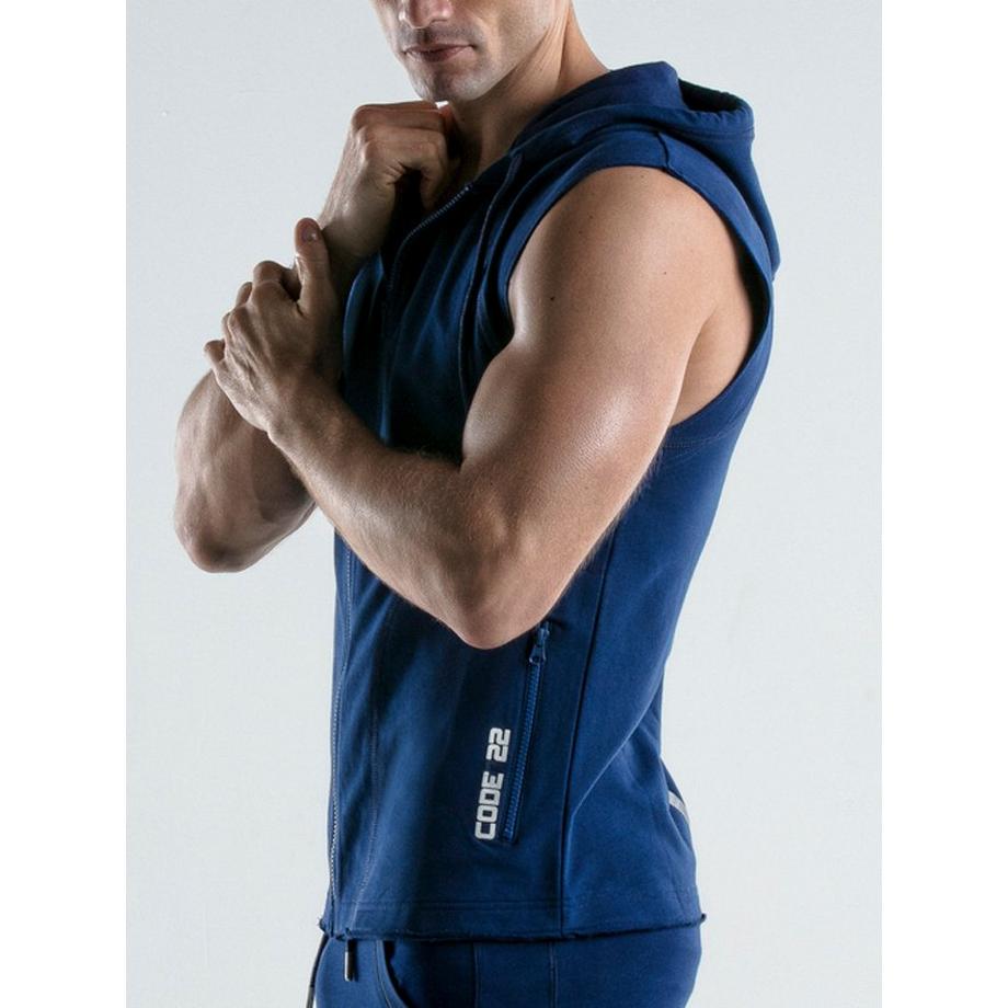 Code22  Ärmellose Kapuzenjacke Force 