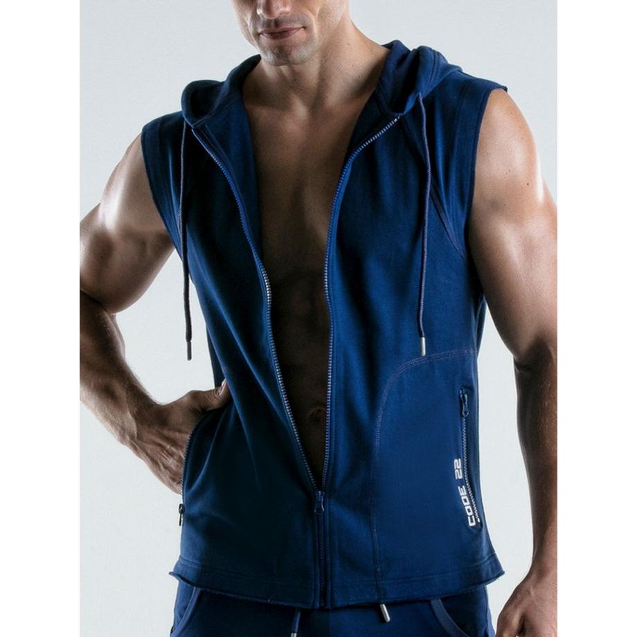 Code22  Ärmellose Kapuzenjacke Force 