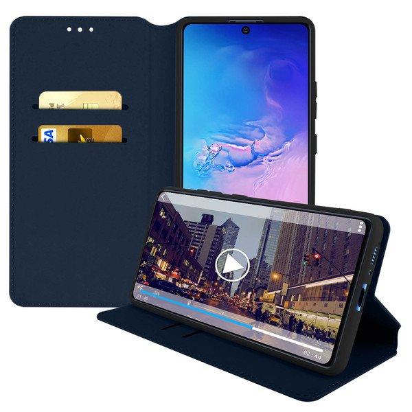 Avizar  Étui Galaxy S10 Lite Folio Bleu 