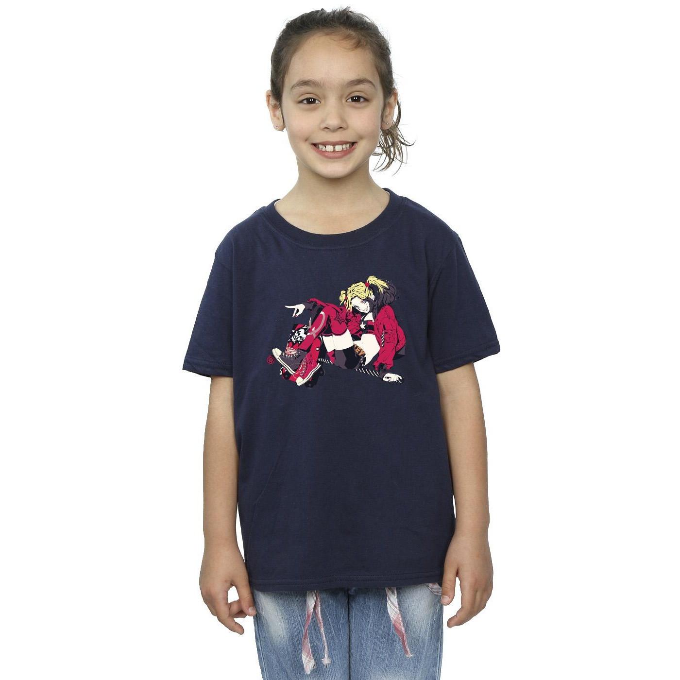 DC COMICS  Harley Quinn Rollerskates TShirt 