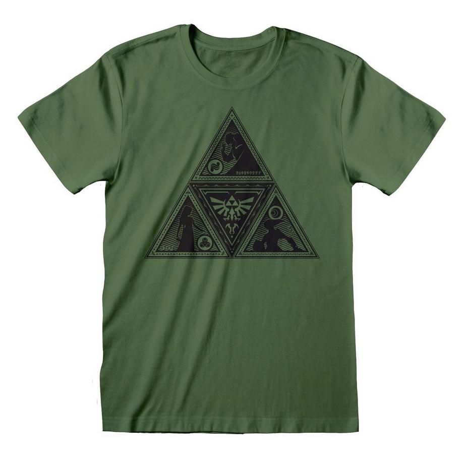 Nintendo Triforce Grafikdruck T-Shirt  