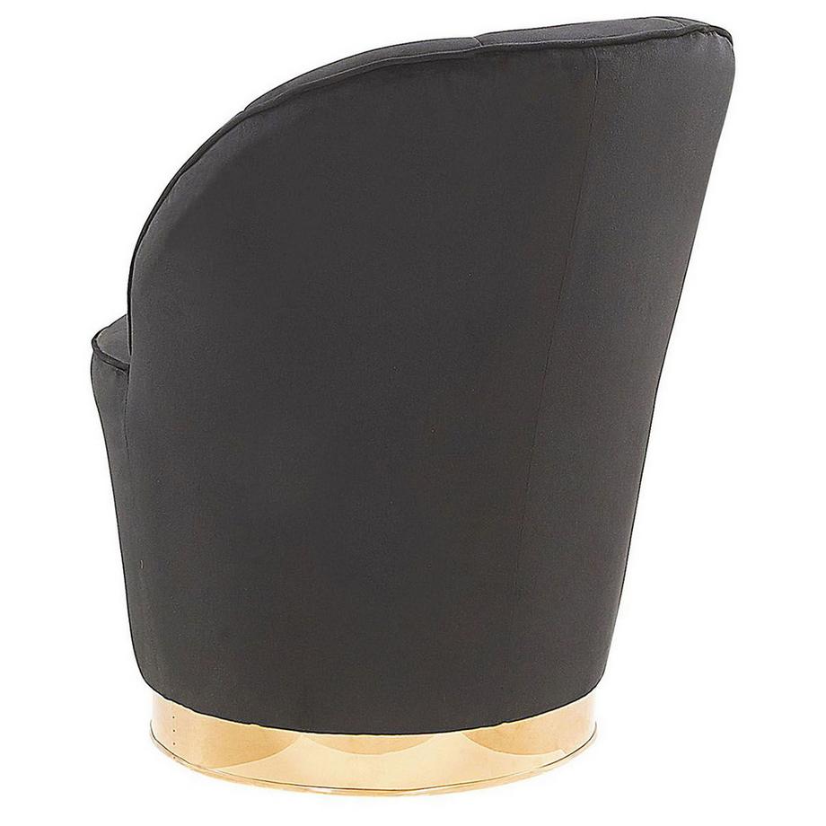 Beliani Fauteuil en Velours Glamour ALBY  