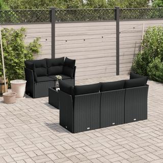 VidaXL set divano da giardino Polirattan  