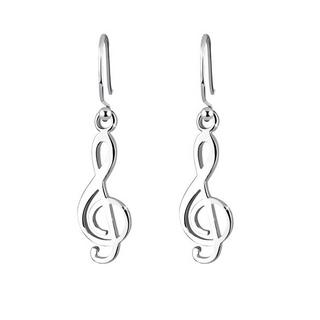 Elli  Ohrringe Notenschlüssel Musik Filigran 