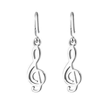 Ohrringe Notenschlüssel Musik Filigran
