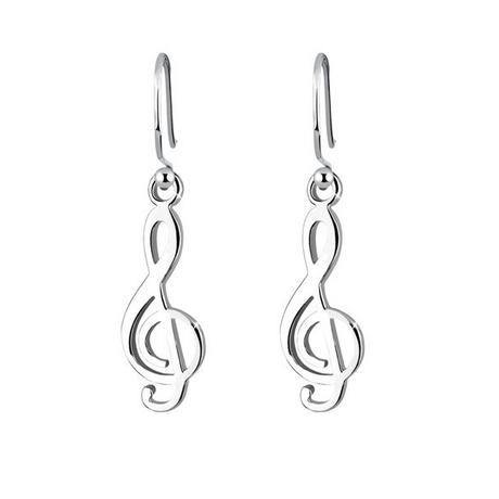 Elli  Ohrringe Notenschlüssel Musik Filigran 