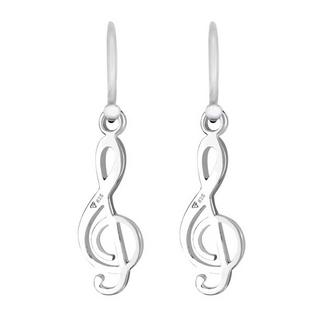 Elli  Ohrringe Notenschlüssel Musik Filigran 