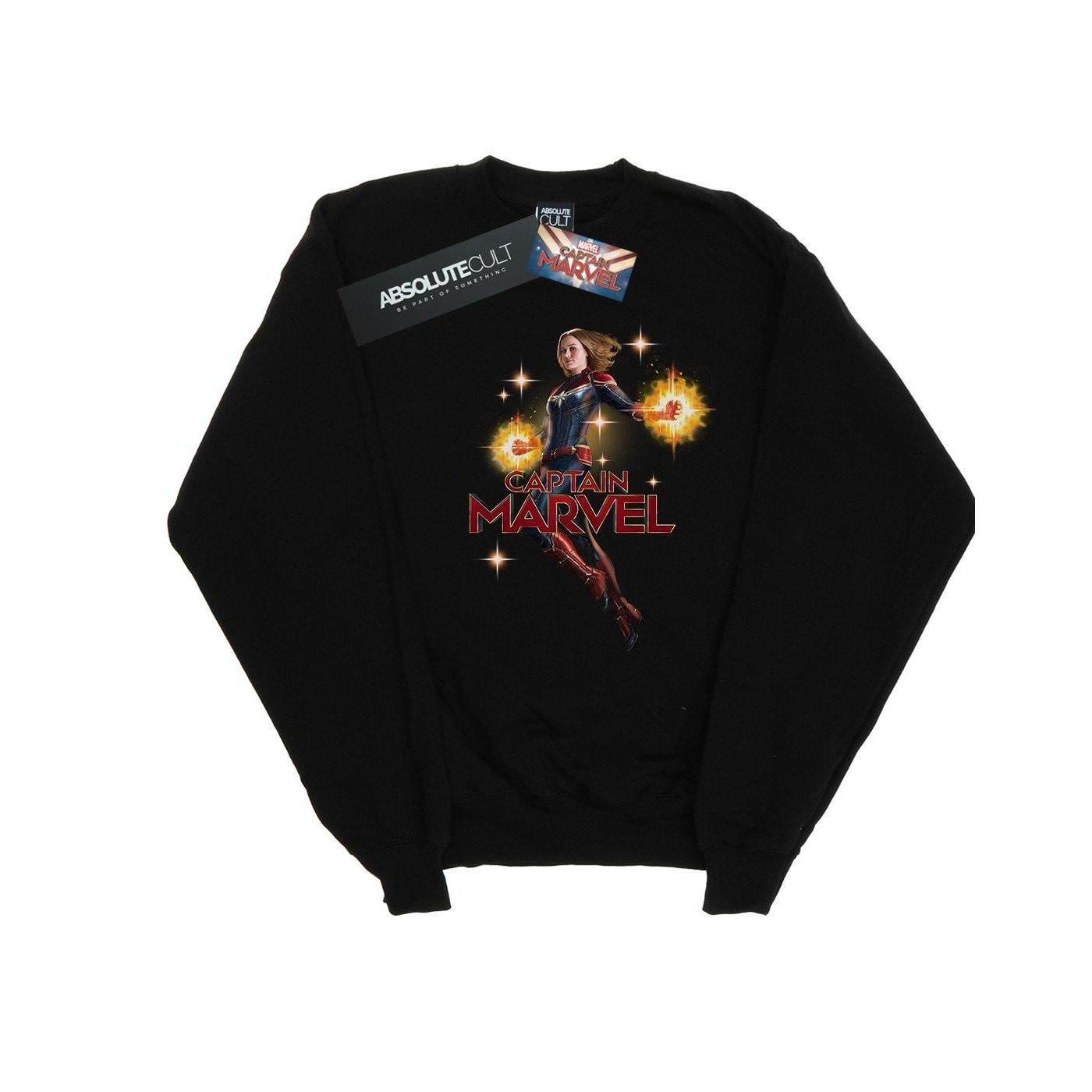 Image of Captain Carol Danvers Sweatshirt Unisex Schwarz 152-158