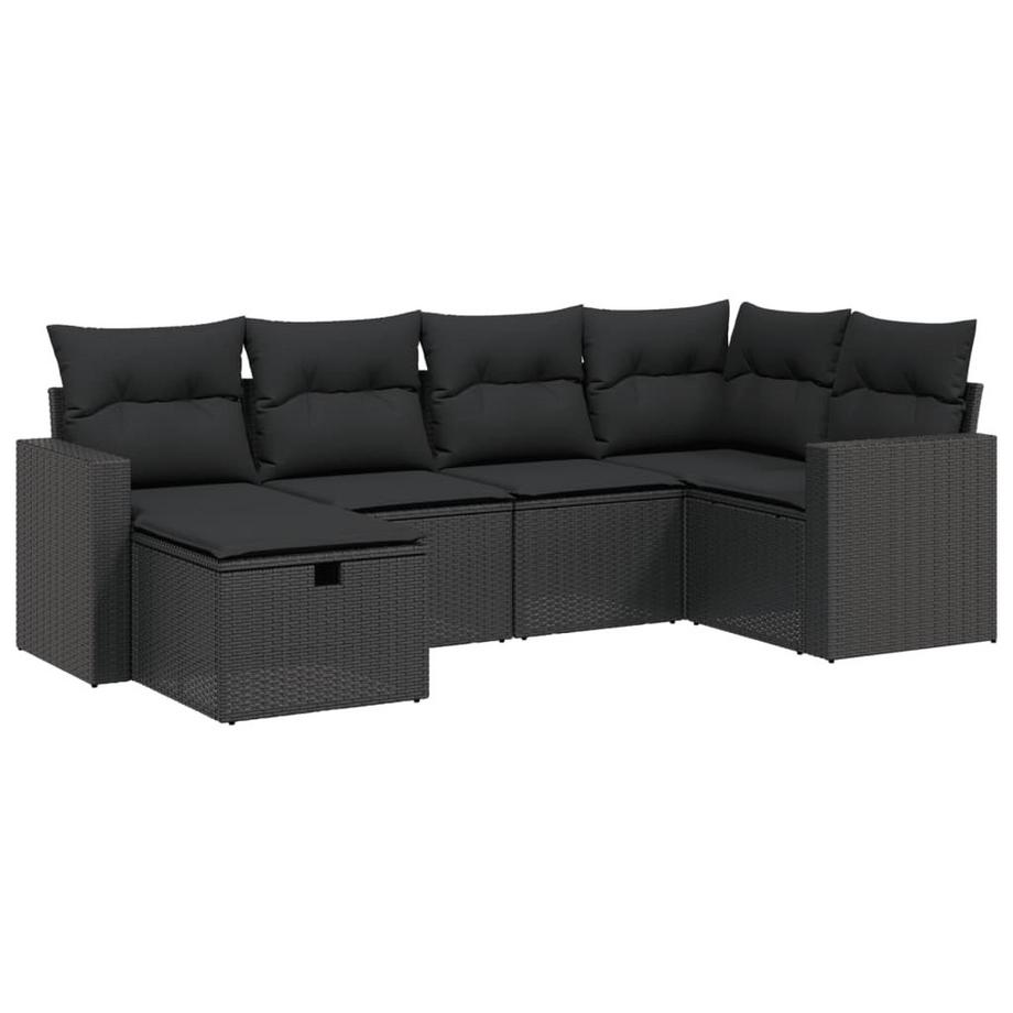 set divano da giardino Polirattan
