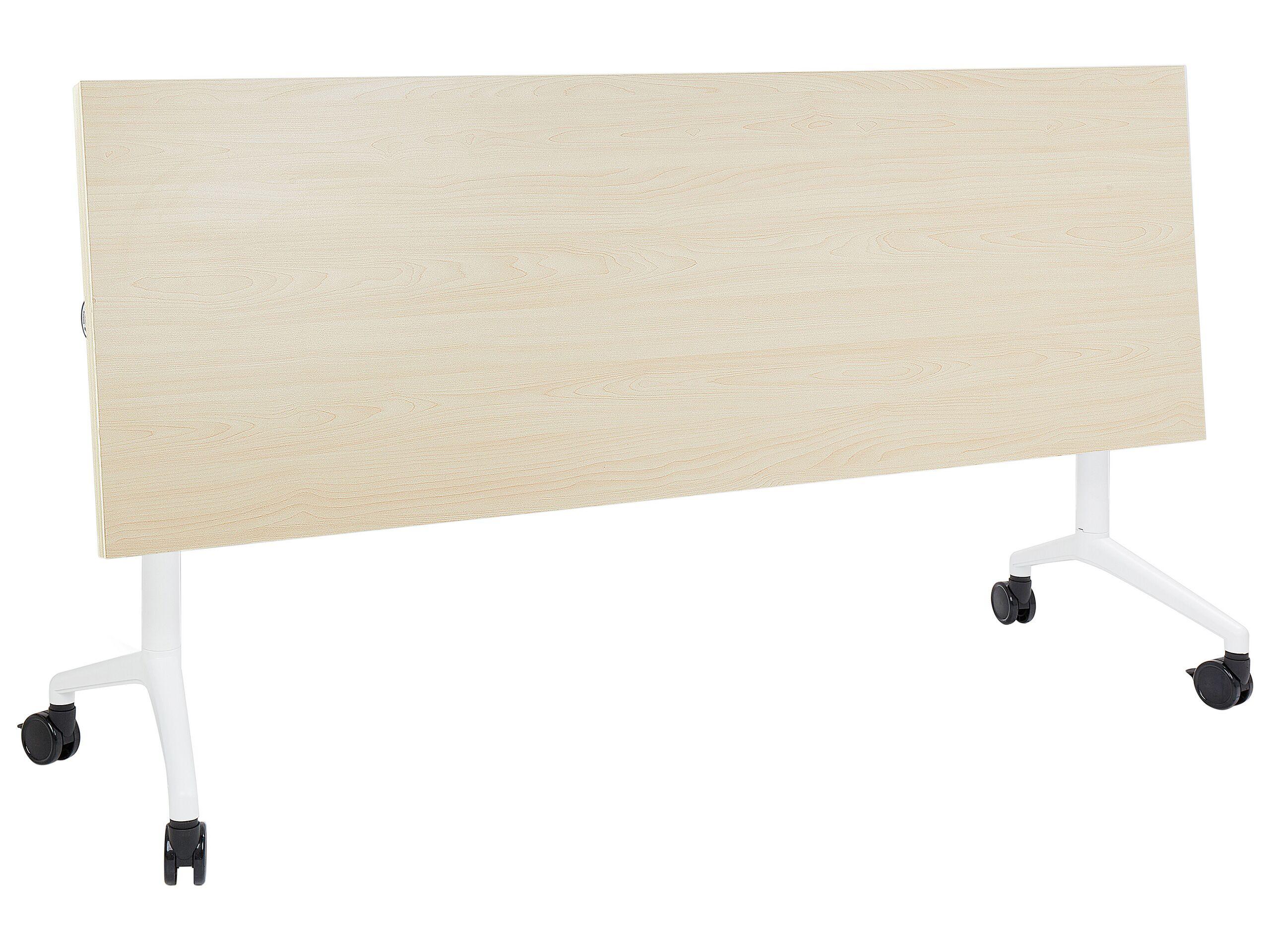 Beliani Bureau pliable en Acier Moderne CAVI  