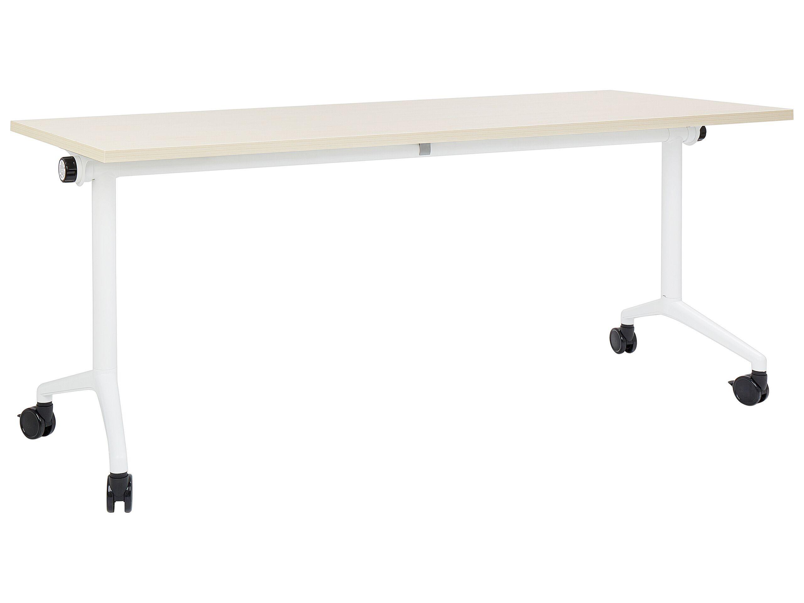 Beliani Bureau pliable en Acier Moderne CAVI  