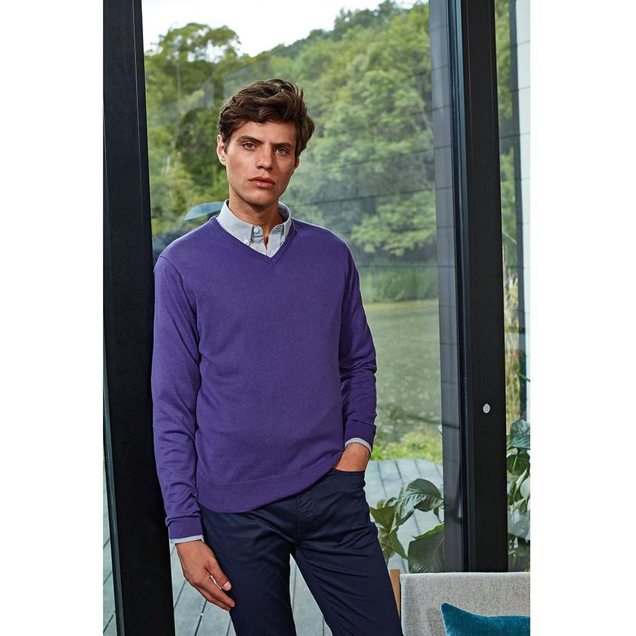 PREMIER Pullover in maglia scollo a V  