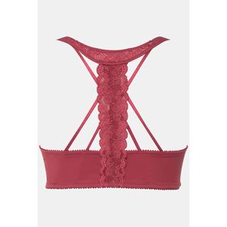 Ulla Popken  Reggiseno con ferretto, coppe morbide, pizzo e chiusura anteriore 