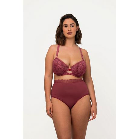 Ulla Popken  Reggiseno con ferretto, coppe morbide, pizzo e chiusura anteriore 