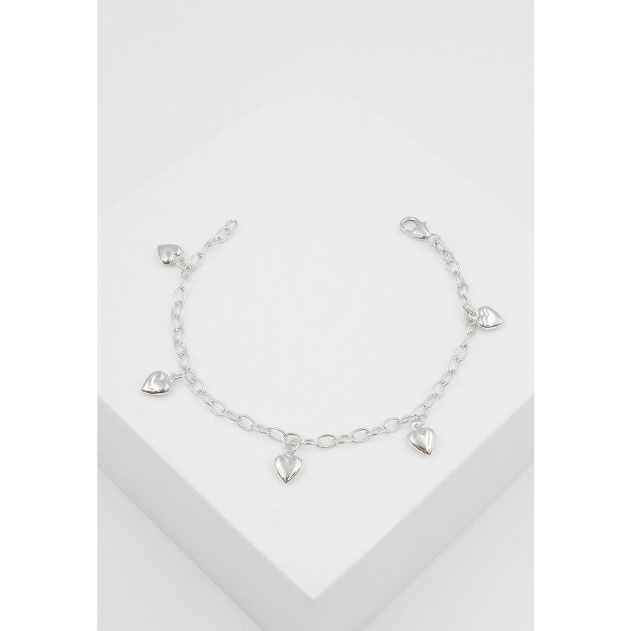 MUAU Schmuck  Bracelet Anker Herz Weissgold 750, 2.9mm, 16cm 
