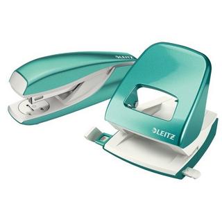 Leitz LEITZ Locher/Hefter WOW 5095-12-51 eisblau, Bundle  