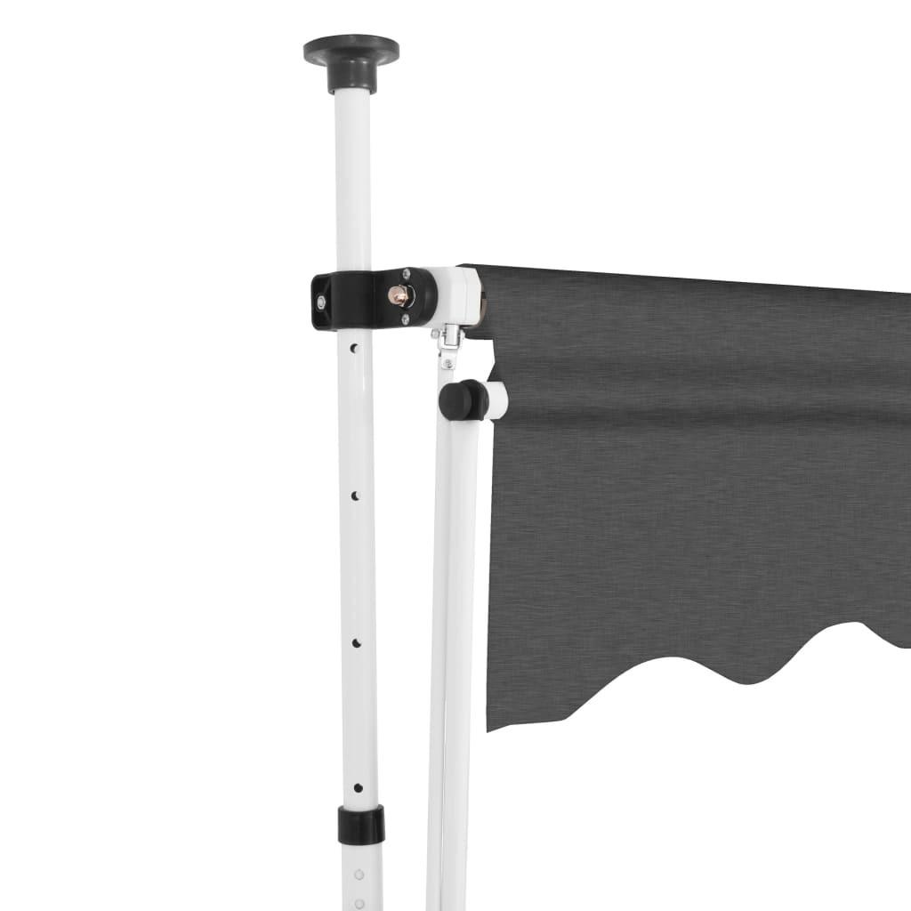 VidaXL Auvent rétractable tissu  