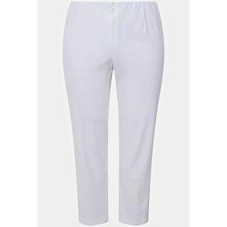 Ulla Popken  Pantaloni a 7/8 modello Sophie con cintura comoda e taglio della gamba conico 