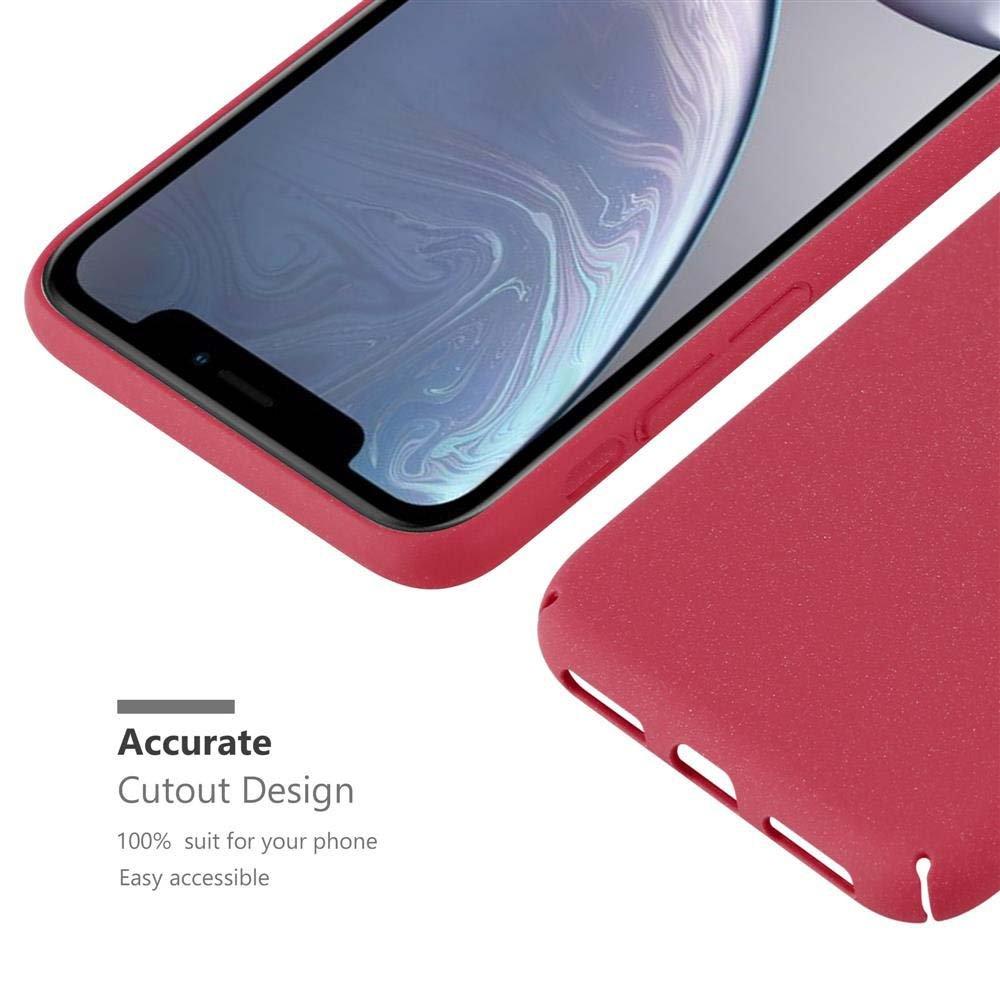 Cadorabo  Housse compatible avec Apple iPhone XR - Hard Case Coque de protection à l'aspect givré contre les rayures et les chocs 