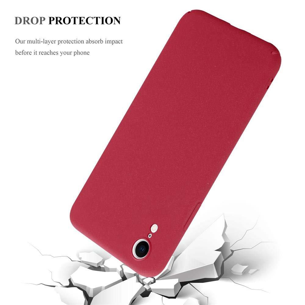 Cadorabo  Housse compatible avec Apple iPhone XR - Hard Case Coque de protection à l'aspect givré contre les rayures et les chocs 