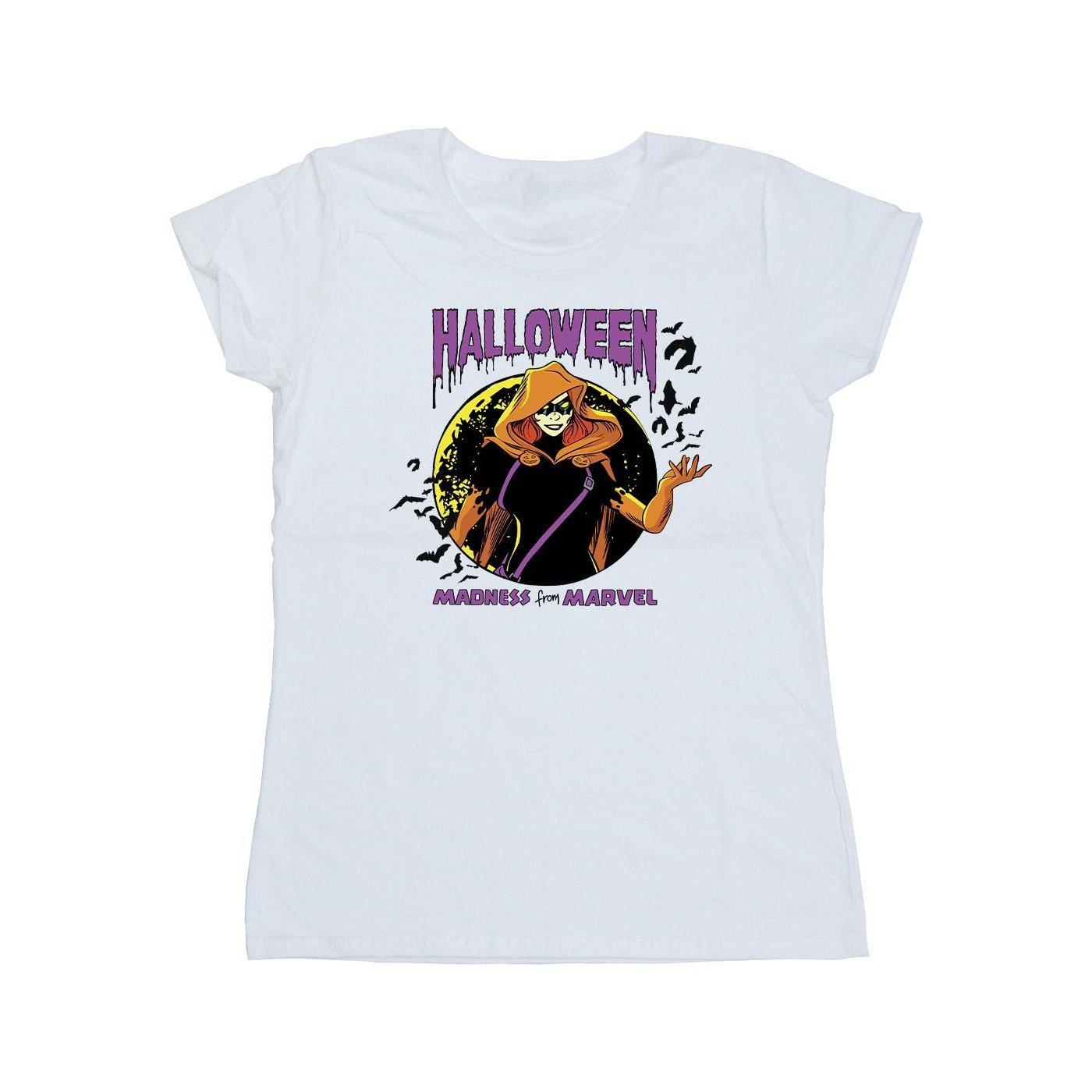 Image of Black Widow Halloween Tshirt Damen Weiss M