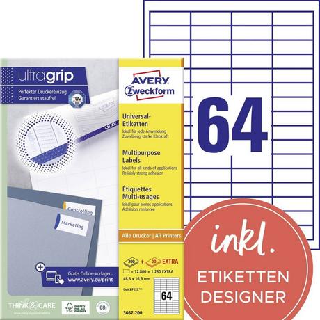 Avery-Zweckform Etiquette universelles  