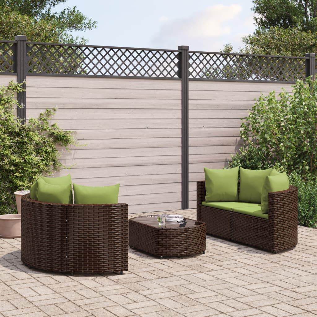 VidaXL Gartensofagarnitur poly-rattan  