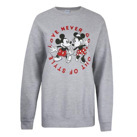 Disney  Love Never Goes Out Of Style Sweatshirt Rundhalsausschnitt 