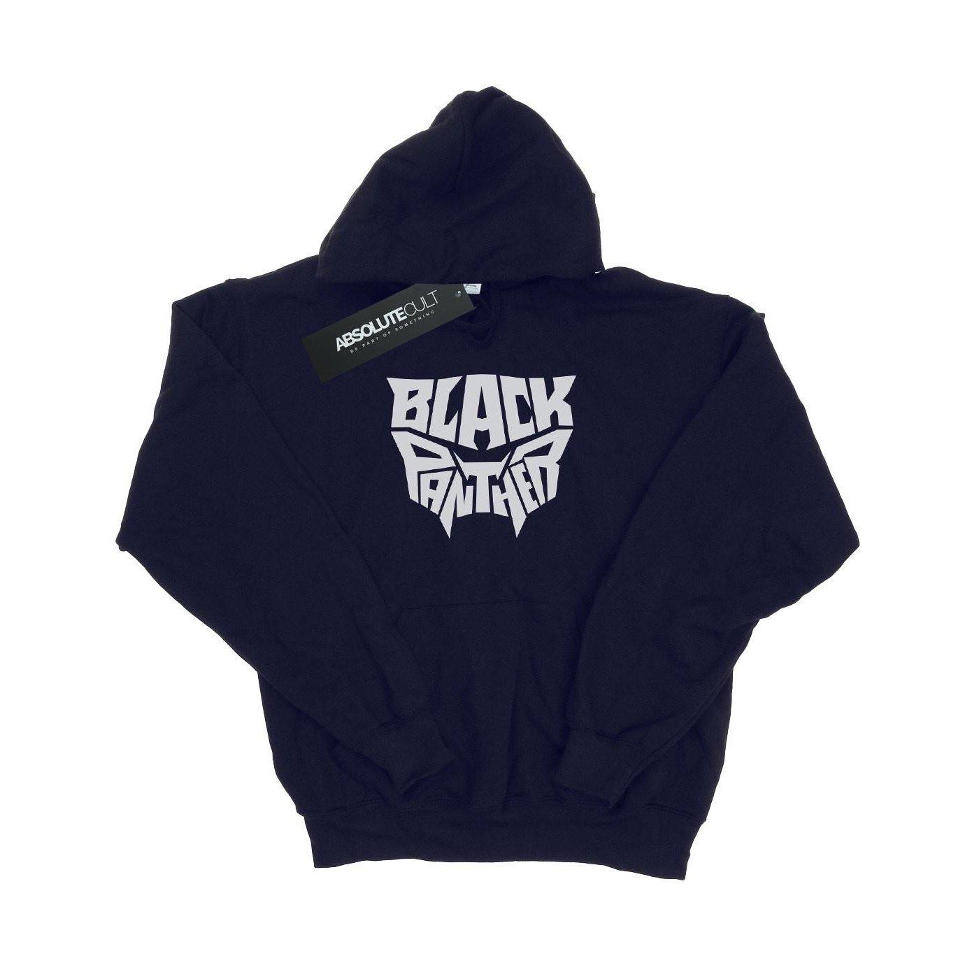 Image of Black Panther Worded Emblem Kapuzenpullover Damen Marine XL
