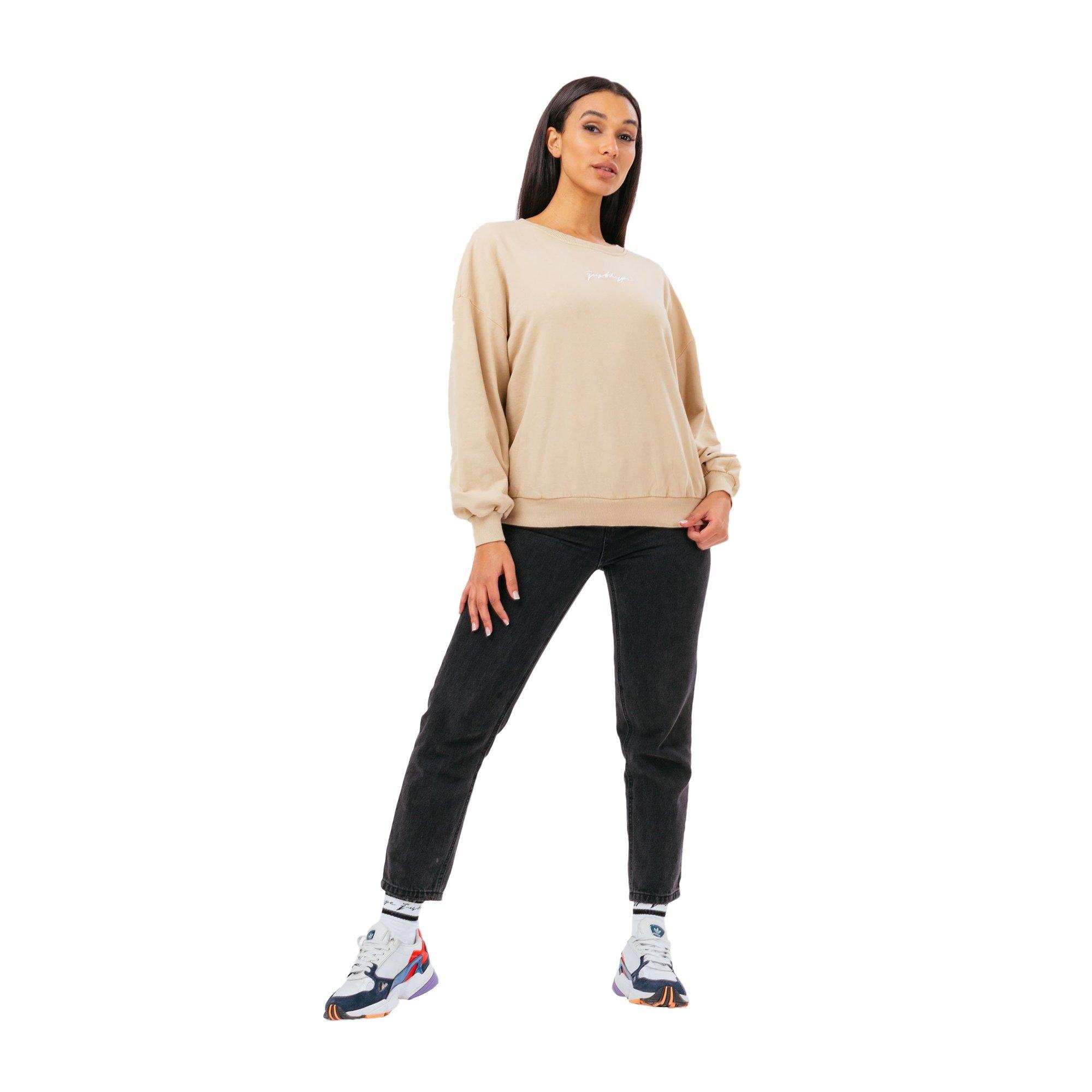 Image of Sweatshirt, Überschnittene Schulter Damen Beige 40