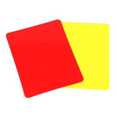 GladiatorFit  Schiedsrichterkarten aus PVC (2er-Set, 1 und 1 gelb) 